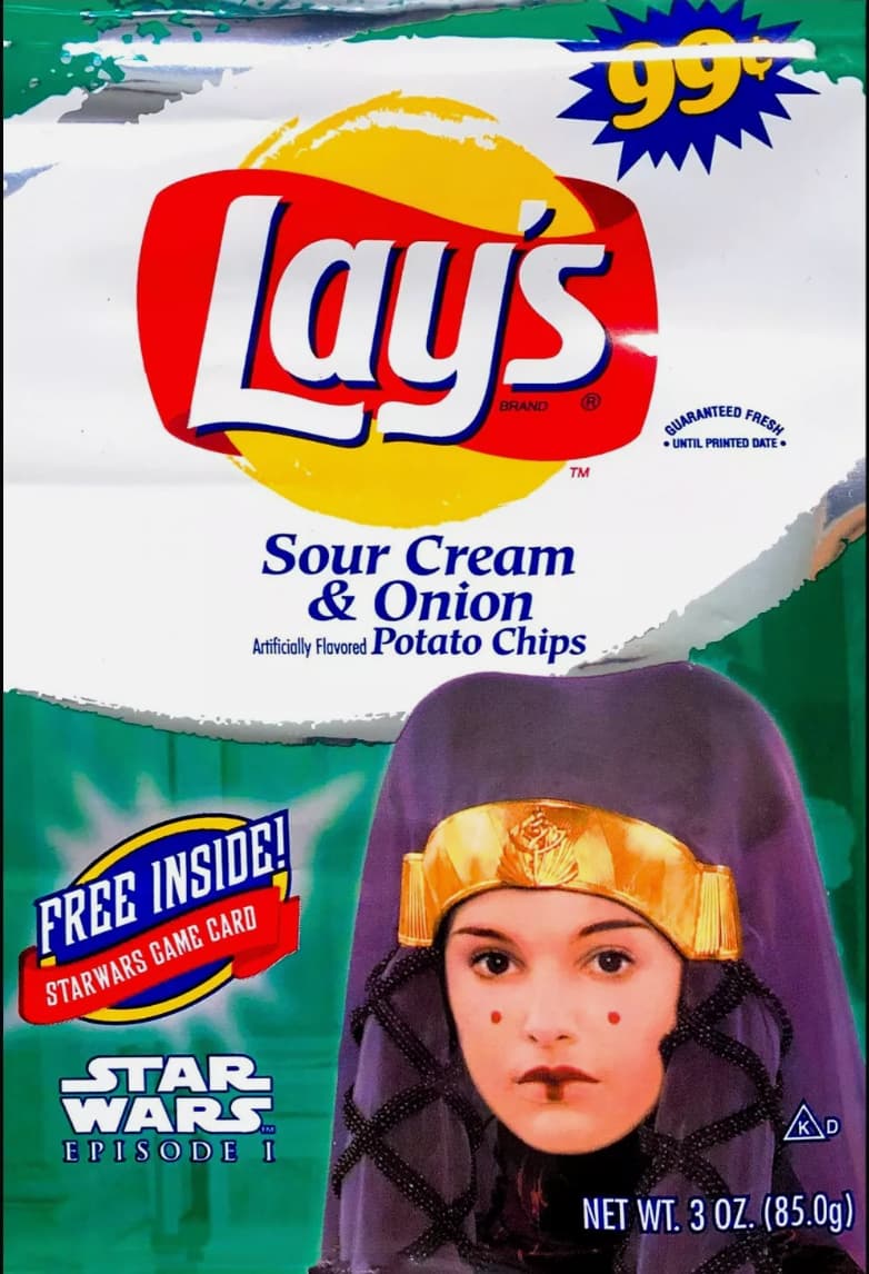 Padmé Amidala-themed potato chips 